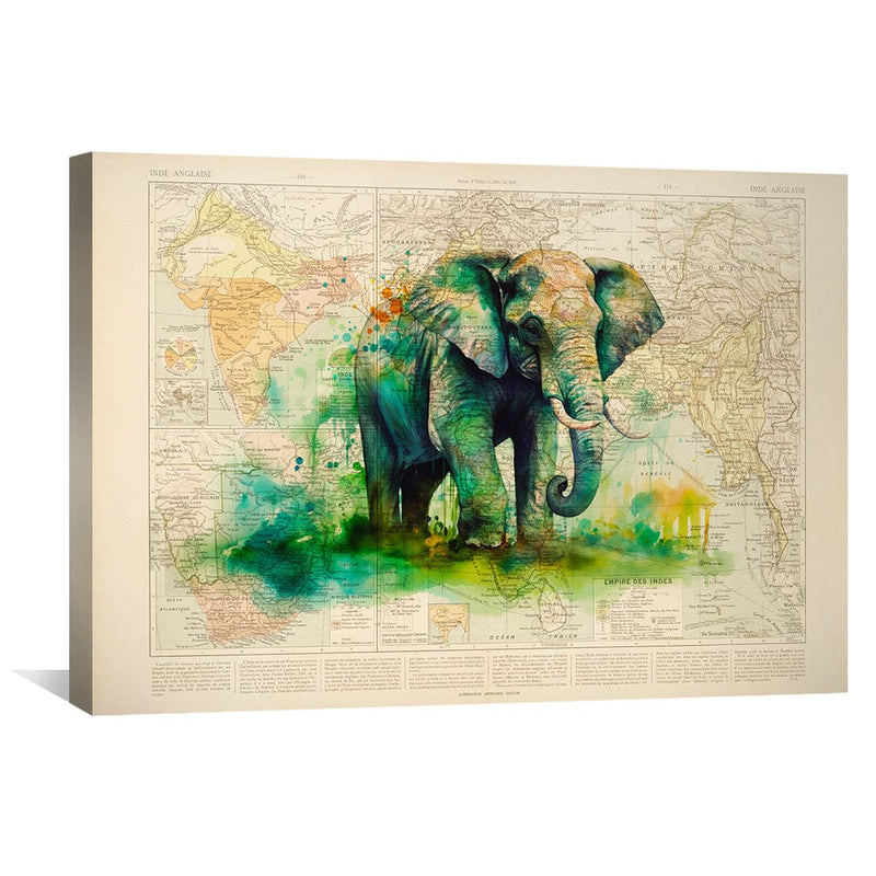 Watercolor Elephant Canvas