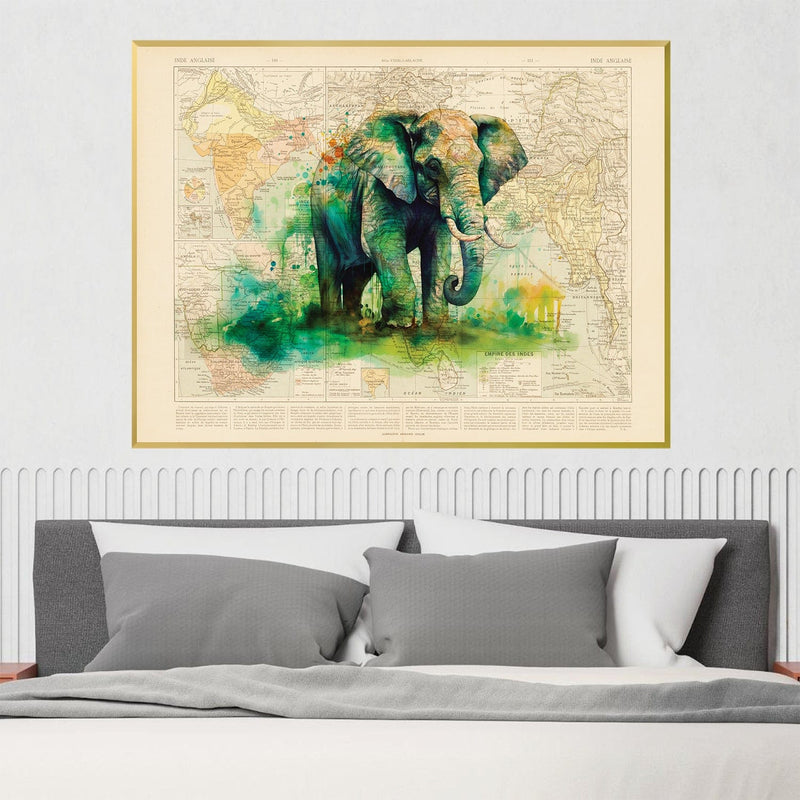 Watercolor Elephant Canvas