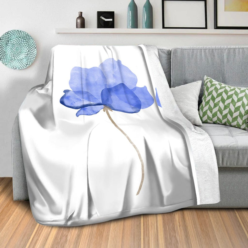 Watercolor Flowers C Blanket