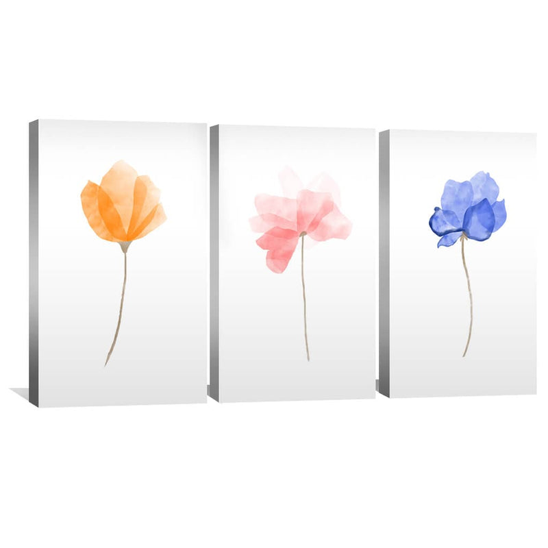 Watercolor Flowers Canvas