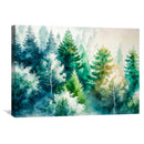 Watercolor Forest Views Canvas