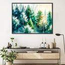 Watercolor Forest Views Canvas