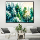 Watercolor Forest Views Canvas