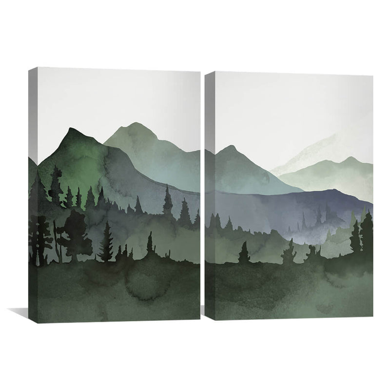 Watercolor Landscape Canvas