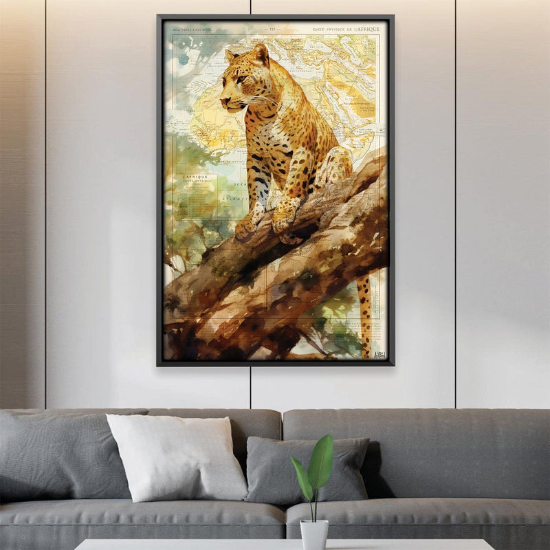 Watercolor Leopard Canvas