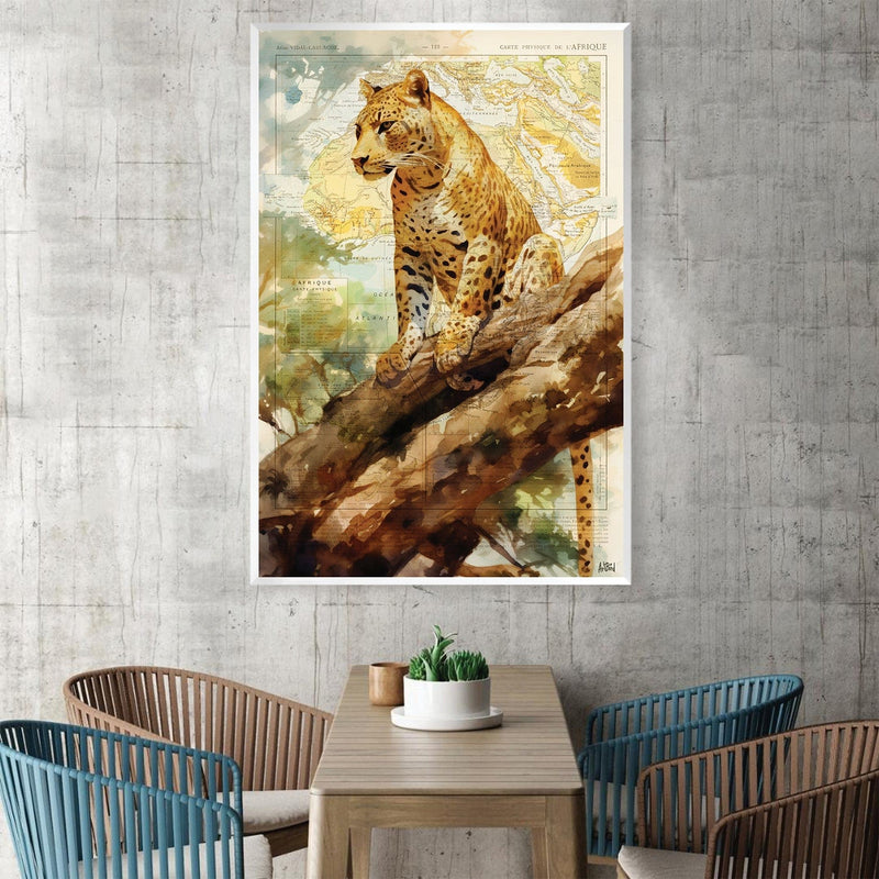 Watercolor Leopard Canvas