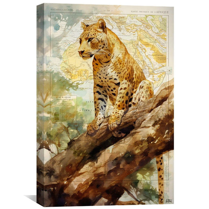 Watercolor Leopard Canvas