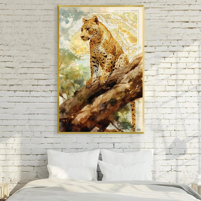 Watercolor Leopard Canvas