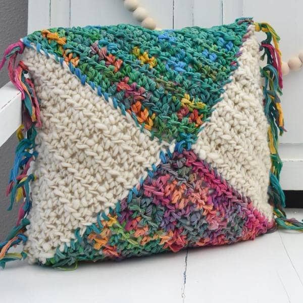 Watercolor Pillow Crochet Pattern