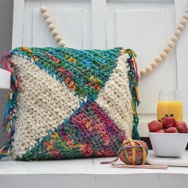 Watercolor Pillow Crochet Pattern