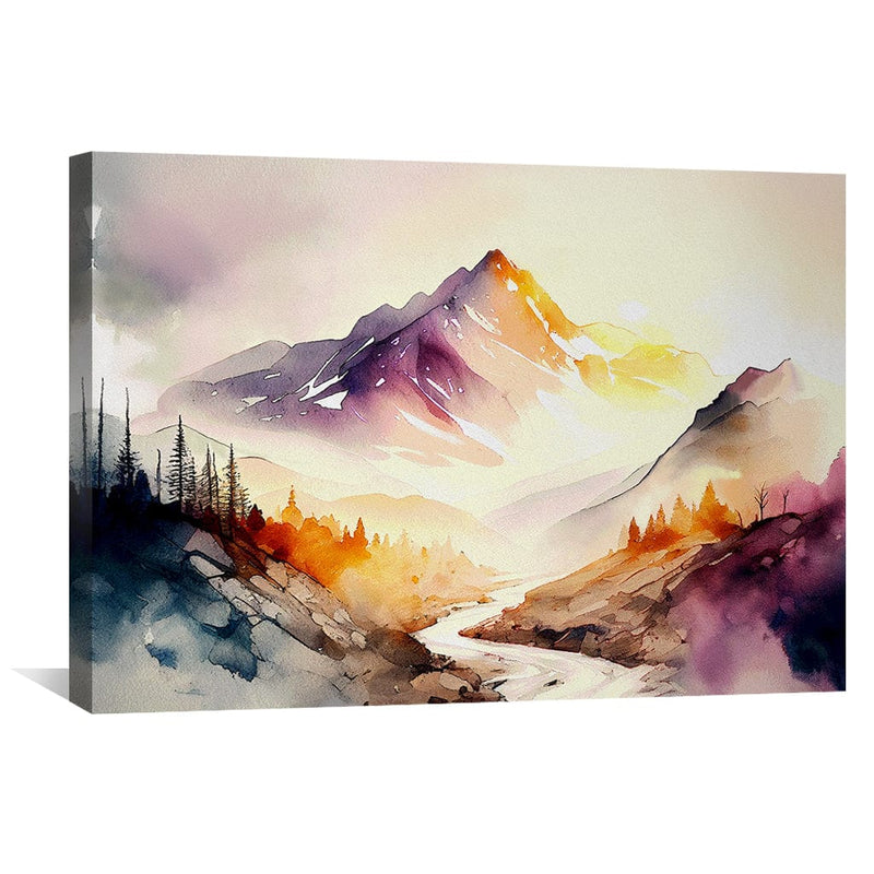 Watercolor Terrain Canvas