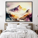 Watercolor Terrain Canvas