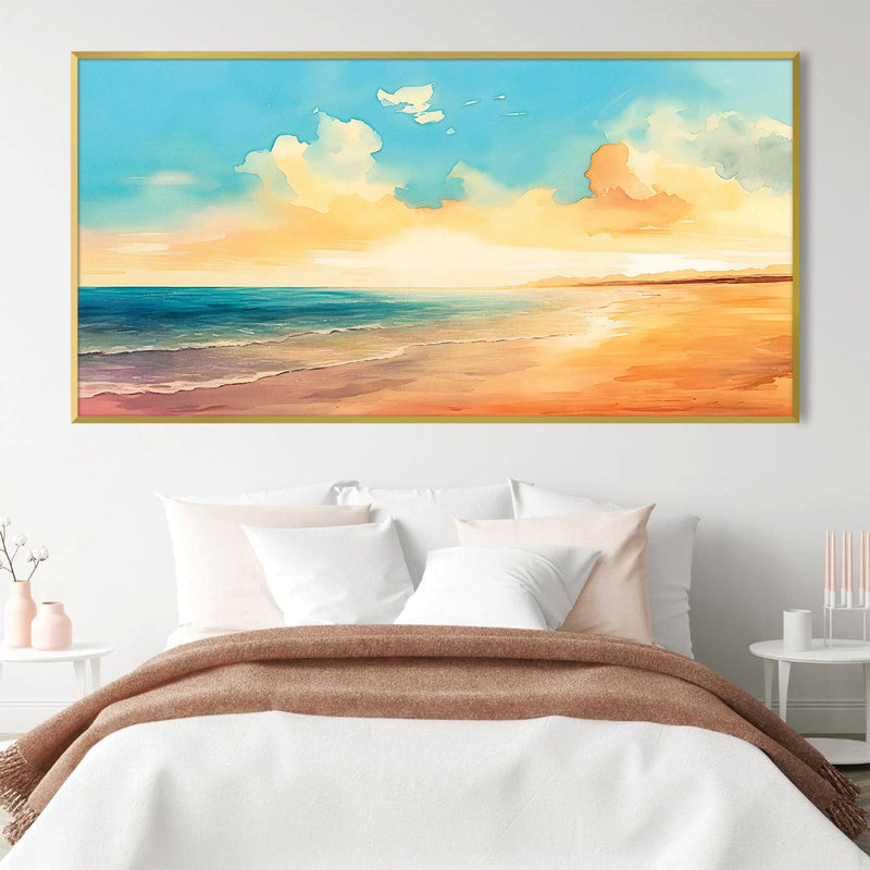 Watercolor Tides Canvas