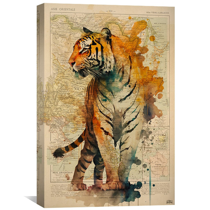 Watercolor Tiger Canvas