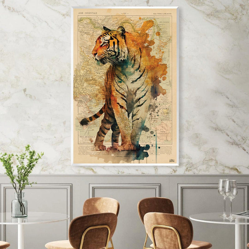 Watercolor Tiger Canvas