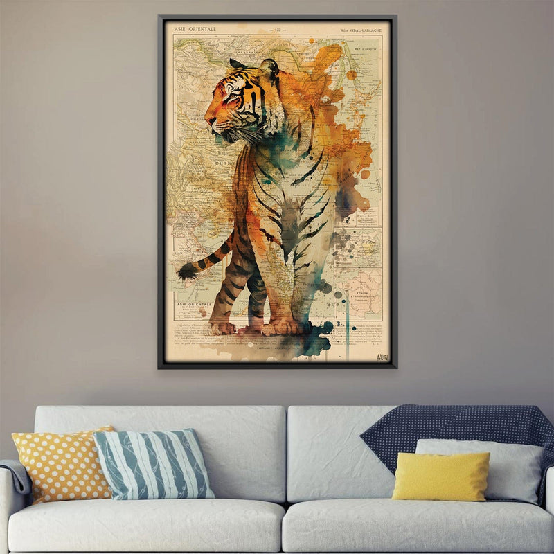 Watercolor Tiger Canvas