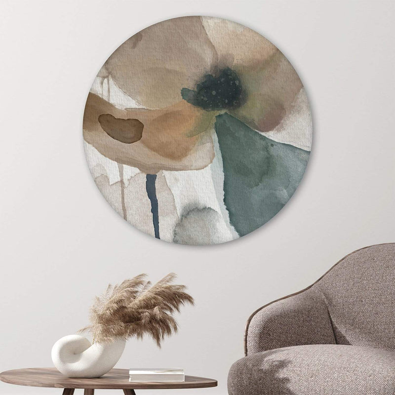 Watercolor Tones Canvas - Circle