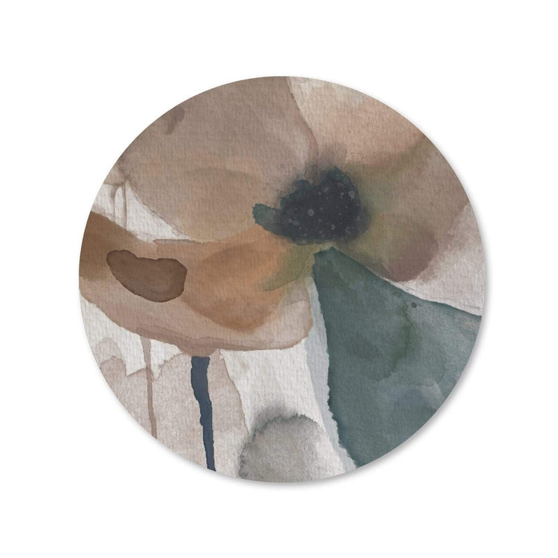 Watercolor Tones Canvas - Circle