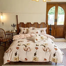GobekUsa Cotton Bedding Set Queen King Size Sheet Pillowcase Blanket Cover