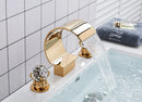GobekUsa Waterfall Bathroom Basin Faucet - Hot/Cold Mixer