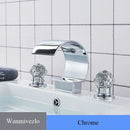 GobekUsa Waterfall Bathroom Basin Faucet - Hot/Cold Mixer