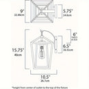 GobekUsa "Waterproof Outdoor Wall Light with Glass Shades"