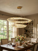 Wave Circle Elegant Crystal Chandelier