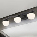 GobekUsa Wave Design Black Acrylic 3-Head Vanity Lamp for Contemporary Bedroom Wall Lighting