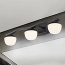 GobekUsa Wave Design Black Acrylic 3-Head Vanity Lamp for Contemporary Bedroom Wall Lighting