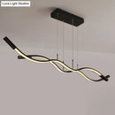 GobekUsa Wave Shaped Aluminum Pendant Lamp - Minimalistic Dining Room Island Lighting