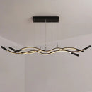 GobekUsa Wave Shaped Aluminum Pendant Lamp - Minimalistic Dining Room Island Lighting