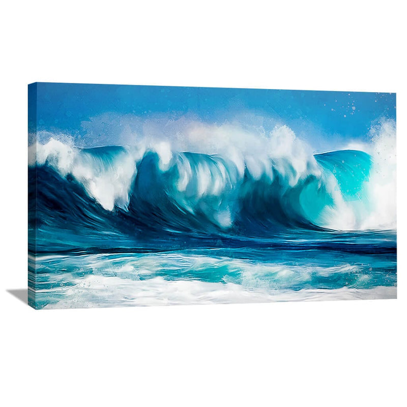 Waves Canvas - Single Panel