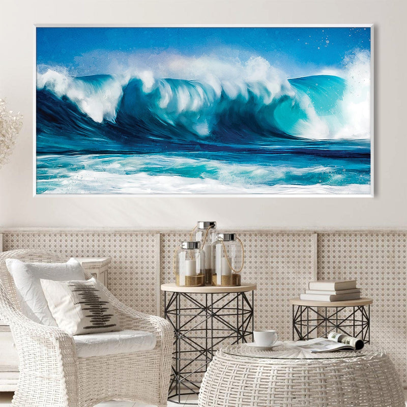 Waves Canvas - Single Panel