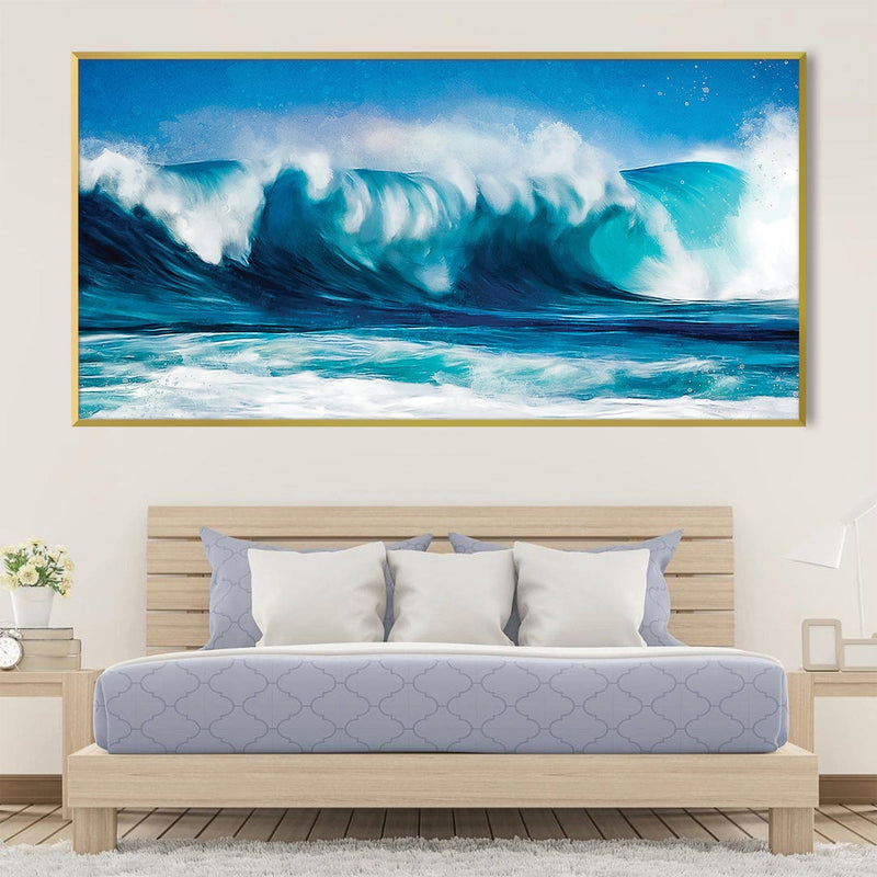 Waves Canvas - Single Panel