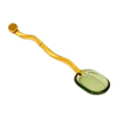 Wavy colorful glass spoon coffee stirring rod kitchen set by Decorbites