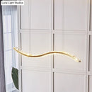 GobekUsa Wavy K9 Crystal LED Pendant Lighting for Dining Room - Simplicity Island Ceiling Light