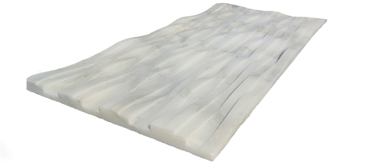 Wavy Lines 3D Wall Panel - Sculptural Textured Water Inspired