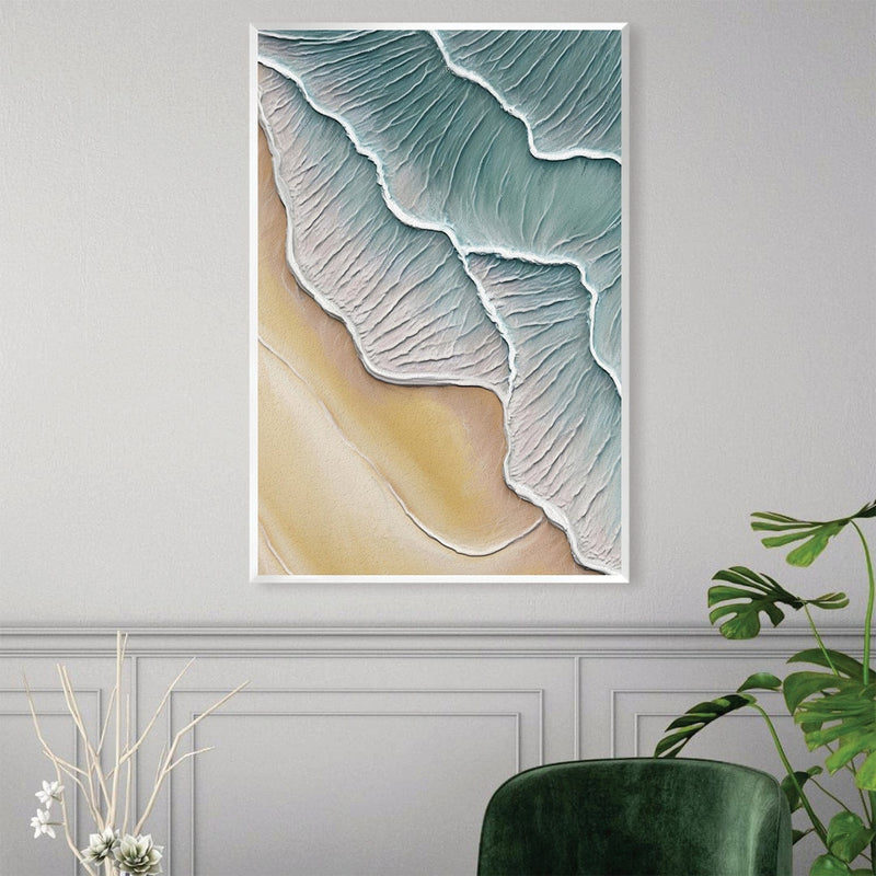 Wavy Shoreline Canvas