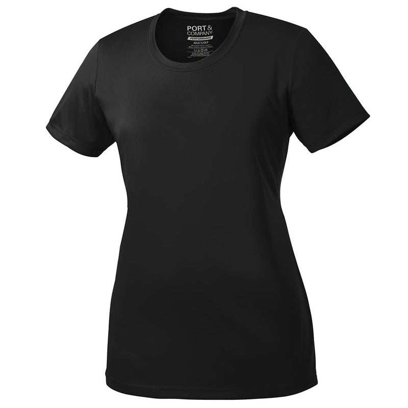 Women's Big Size Port & Company Polyester Performance T-Shirt