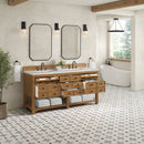 James Martin Malibu 72" Double Bathroom Vanity, Amber Birch