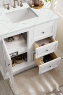 James Martin De Soto 36" Single Bathroom Vanity, Bright White