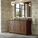 James Martin Brookfield 60" Double Bathroom Vanity, Honey Oak