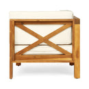 Brava X-Back 2 Seater Sectional Loveseat with Coffee Table