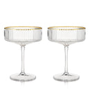 Meridian Crystal Coupe Glasses Set of 2 by Viski