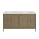 James Martin Chicago 60" Double Bathroom Vanity, Walnut Whisper