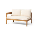 Brooklyn 3-Pieces Patio Conversation Set, Teak+Beige