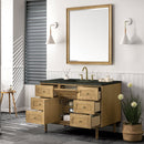 James Martin Laurent 48" Dual Mount Single Bathroom Vanity, Light Natural Oak