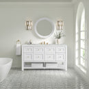 James Martin Breckenridge 60" Single Bathroom Vanity, Bright White