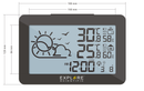 Explore Scientific Large Display Weather Station with Temperature and Humidity by Explore Scientific