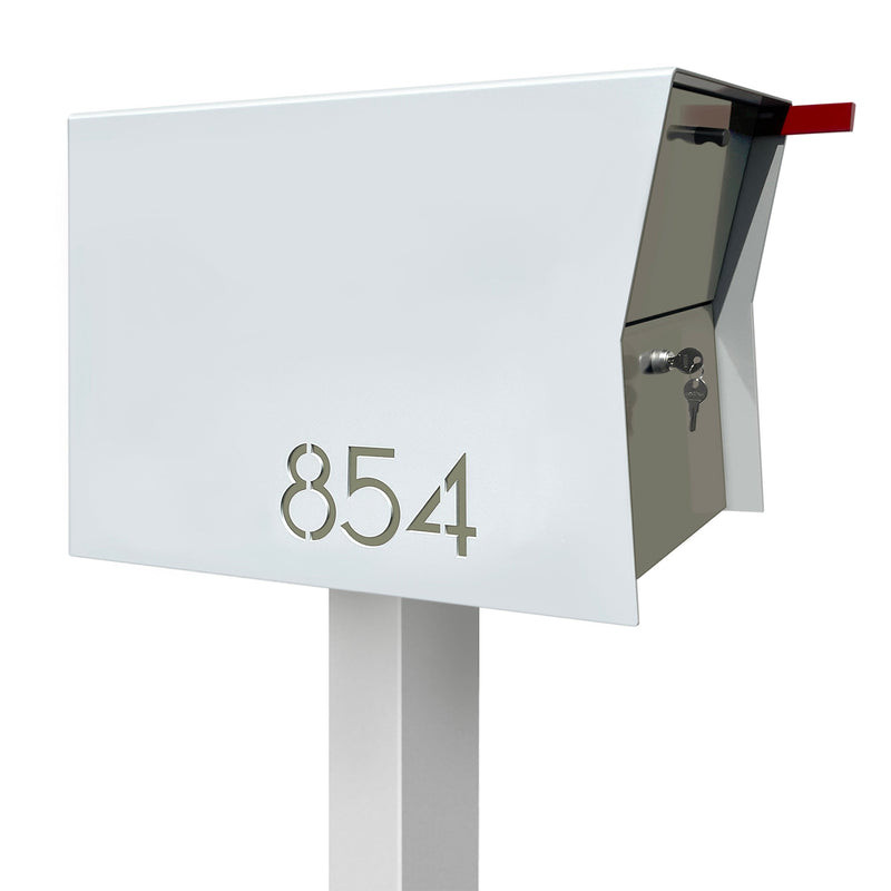 NEW! The Retrobox Locking Package Dropbox in ARCTIC WHITE - Modern Mailbox